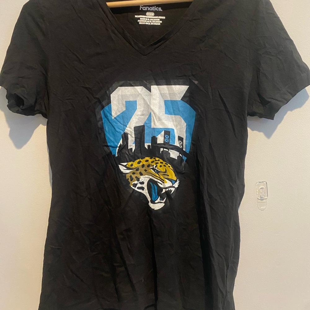 Fanatics Black Jacksonville Jaguars 25 V-Neck Graphic Tee